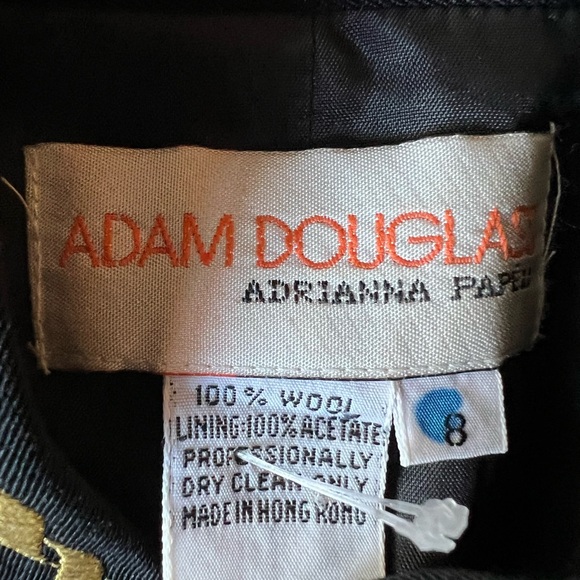 Vintage Adam Douglass Blazer Womens Jacket Embellished Military Patriotic Wool 8 - Picture 10 of 10